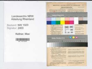 Entnazifizierung Max Kellner , geb. 31.01.1896 (Bauinspektor)