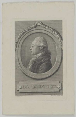 Bildnis des I. W. v. von Archenholtz