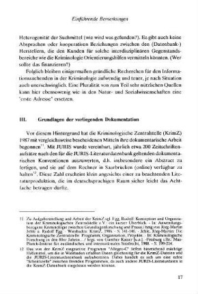 17-19, III. Grundlagen der vorliegenden Dokumentation