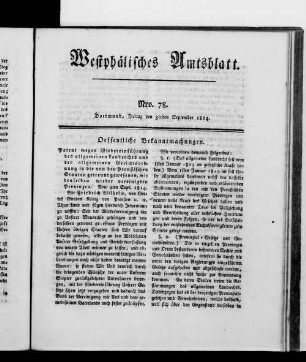 Westphälisches Amtsblatt