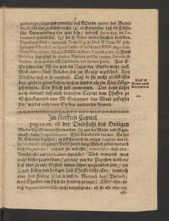 Im fünften Capitel