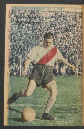 Walter Gómez, controdelantero de River Plate - [Fotografía] : Estrellas del deporte