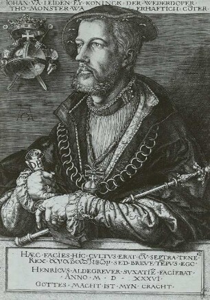 Bildnis des Jan van Leiden, des Königs der Wiedertäufer zu Münster