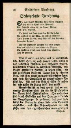 Sechszehnte Verehrung