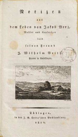 Notizen aus dem Leben von Jacob Merz, Mahler und Kupferäzer