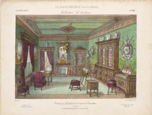 "Intérieur de Cabinet de travail d'amateur", aus: Le Garde-meuble