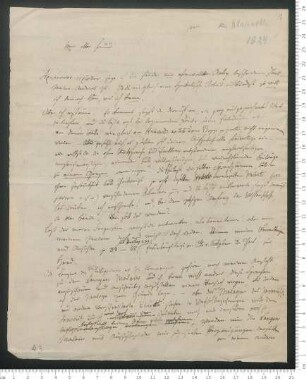 Brief von Adelbert von Chamisso an Heinrich Julius Klaproth