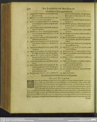 Caput Ultimum. De aestimatione facienda meliorationum