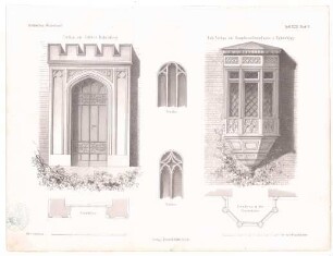 Baudetails Babelsberg (Architectonisches Skizzenbuch, 1859, Heft XXXIX, Blatt 6)