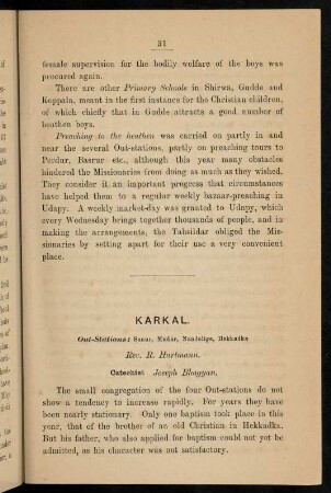 31-32, Karkal (with out-stations)
