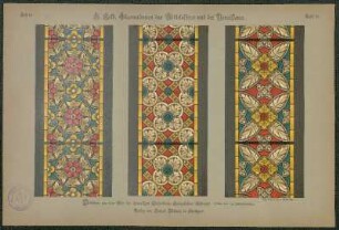 Tafel 57. Bordüren aus dem Chor der ehemaligen Klosterkirche Königsfelden (Schweiz)