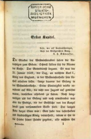 Historische Zeitbilder : Von Amalie Struve, 1. Westminster