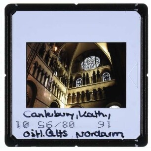 Canterbury, Kathedrale : Innenansicht, östliches Querhaus, Nordarm