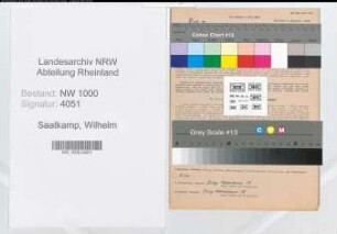Entnazifizierung Wilhelm Saatkamp, geb. 29.03.1897 (Schlosser)