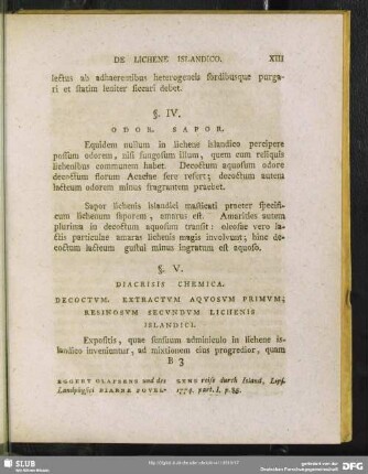 §. IV. Odor. Sapor