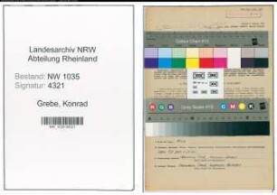 Entnazifizierung Konrad Grebe , geb. 07.06.1907 (Angestellter)