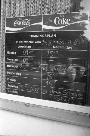 Trainingsplan für den Karlsruher Sport Club KSC