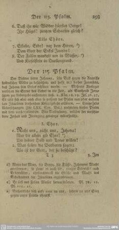 Der 115. Psalm