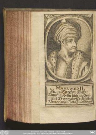 [Mahumed II. Der IX. Türcken-Kayser.]