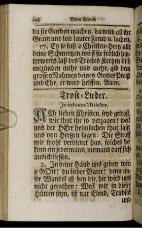 Trost-Lieder.