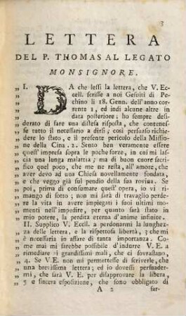 Memorie storiche della legazione e morte dell'eminentiss. Monsignor Cardinale di Tournon ..., 4