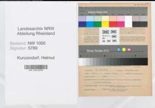 Entnazifizierung Helmut Kunzendorf, geb. 16.07.1910 (Techn.Angest.)