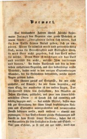 Des Zürchervolkes Kampf und Sieg für seinen Christenglauben : Februar bis September des Jahres 1839