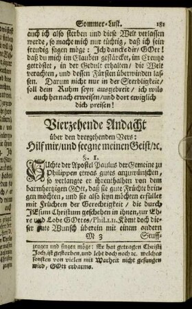 Vierzehende Andacht