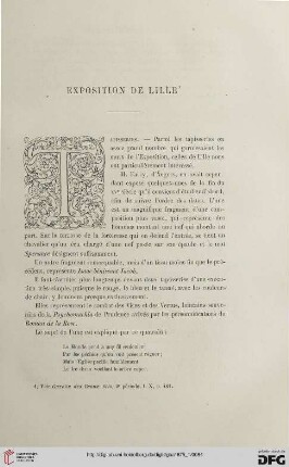 2. Pér. 11.1875: Exposition de Lille, [1]