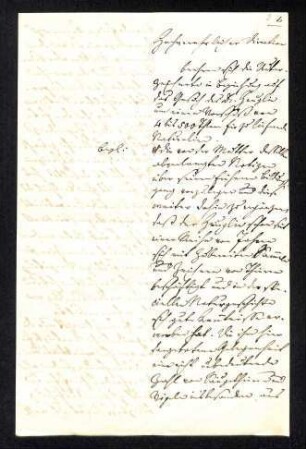 Schreiben von Krauss (Königliches Naturalienkabinet Stuttgart) und einer weiteren Person