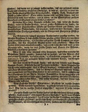 Abdruck Schreibens eines Fränckischen von Adel an Ihro Churfürstl Gn. zu Mayntz. Den gegenwärtigen Zustand des Röm. Reichs betreffend : [Datum Nürnberg den 9. Jun. 1743]