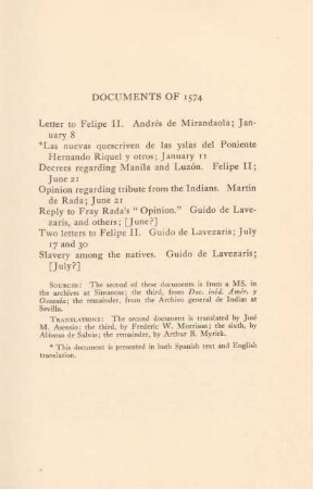 Documents of 1574