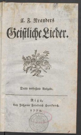 C. F. Neanders Geistliche Lieder