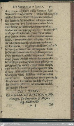 Cap. XXXIV. De Gallia. De Rhetico, ac Norico agro. De Pannonia, & Moesia, deq[ue] Medico oleo