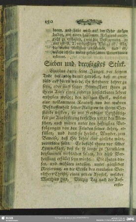 Sieben und dreyßigstes Stück