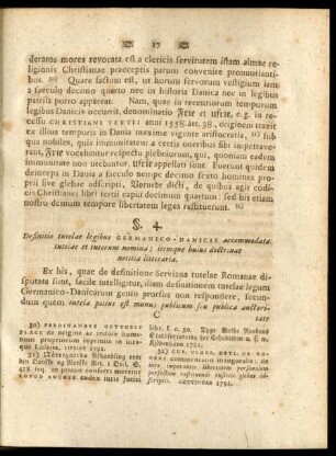 §. 4. Definitio tutelae legibus Germanico-Danicis accomodata: tutelae et tutorum nomina; itemque huius doctrinae notitia litteraria.