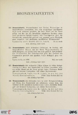 Bronzestatuetten (Nr.223-229)