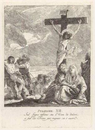 Jesus wird ans Kreuz genagelt (11. Station des Kreuzwegs), aus der Folge "Via Crucis"