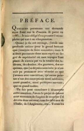 Essai sur la vie et sur les tableaux de Poussin