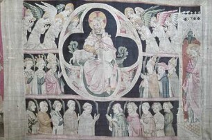 Apokalypse von Angers — Offenbarung 7, 9-17, Die Auserwählten vor Gottes Thron