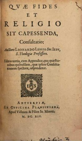Quae fides et religio sit capessenda consultatio