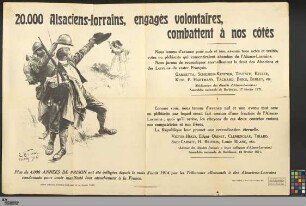 20,000 Alsaciens-Lorrains, engagés volontaires combattent à nos côtés
