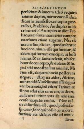 Ad Andream Alciatum epistola de furto per lanceam et licium concepto