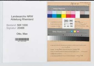 Entnazifizierung Max Otto, geb. 02.10.1894 (Lehrer)
