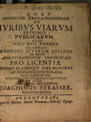 De iuribus viarum inprimis publicarum