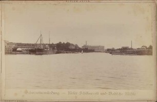 Schwentinemündung - Kieler Schiffswerft und Baltische Mühle