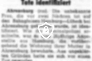 Tote identifiziert