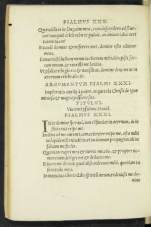 Psalmus XXXI. - Psalmus XL.