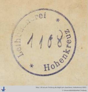 Stempel (Universitätsbibliothek Freiburg i. Br., BS 14/2829).