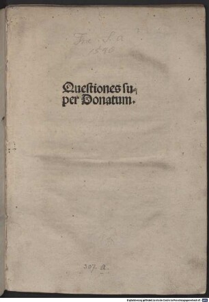 Quaestiones super Donatum minorem